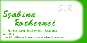 szabina rothermel business card